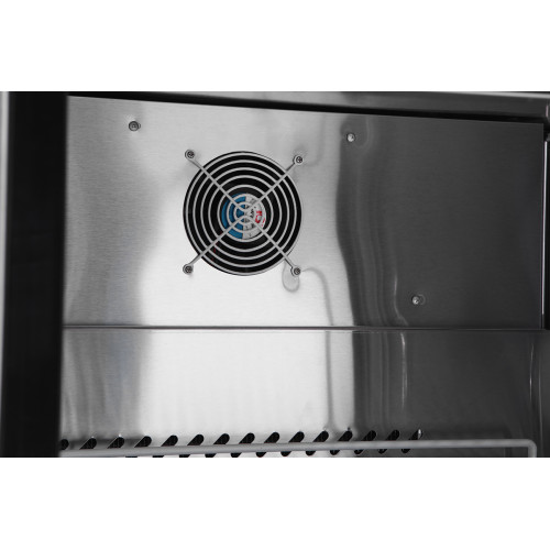 Atosa MSF8307GR 60-1/5(w) inch Refrigerated Mega Top Sandwich Prep Table, (2)Solid Swing Door(s), (2)Shelve(s), (24)1/6 Poly Pan(s), 17.2Cu.ft, 1/5hp, 115v/60/1-ph, ETL Listed 