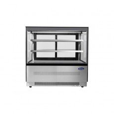 Atosa RDCS-48 47-1/5(w) inch Refrigerated Square Display Case, Floor Model, (2)Sliding Glass Door(s), (2)Shelve(s), 15.1Cu.ft, 1/4hp, 120v/60/1-ph, ETL Listed