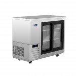 Atosa SBB48SGGRAUS1 48(w) inch Shallow Depth Back Bar Cooler, (2)Glass Sliding Door(s), (4)Shelve(s), 11.5Cu.ft, 1/7hp, 115v/60/1-ph, ETL Listed 