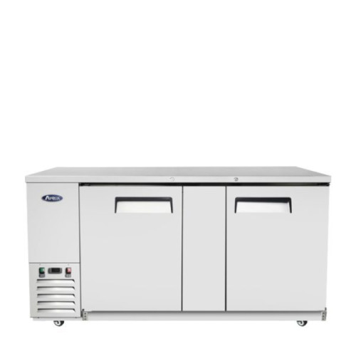 Atosa SBB69GRAUS1 68(w) inch Shallow Depth Back Bar Cooler, (2)Solid Swing Door(s), Stainless Steel, (4)Shelve(s), 18.6Cu.ft, 1/7hp, 115v/60/1-ph, ETL Listed