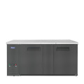 Atosa SBB69GRAUS2 68(w) inch  Shallow Depth Back Bar Cooler, (2)Solid Swing Door(s), Black Exterior, (4)Shelve(s), 18.6Cu.ft, 1/7hp, 115v/60/1-ph, ETL Listed