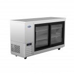 Atosa SBB69SGGRAUS1 68(w) inch Shallow Depth Back Bar Cooler, (2)Glass Sliding Door(s), (4)Shelve(s), 18.6Cu.ft, 1/7hp, 115v/60/1-ph, ETL Listed 