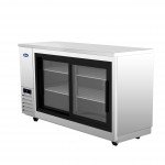Atosa SBB69SGGRAUS1 68(w) inch Shallow Depth Back Bar Cooler, (2)Glass Sliding Door(s), (4)Shelve(s), 18.6Cu.ft, 1/7hp, 115v/60/1-ph, ETL Listed 