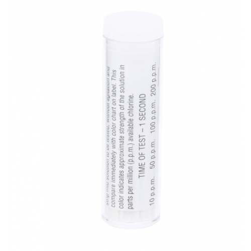 Chlorine Sanitizer Test Paper, 100 Strips