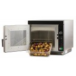 Amana RC22S2 Heavy Duty Commercial Half-Size Microwave Oven/Steamer, Push Button Controls , Stainless Steel Int/Ext, 1Cu.ft, 3000W, 20amps, 208-240v/60/1-ph, ETL Listed