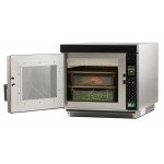 Amana RC22S2 Heavy Duty Commercial Half-Size Microwave Oven/Steamer, Push Button Controls , Stainless Steel Int/Ext, 1Cu.ft, 3000W, 20amps, 208-240v/60/1-ph, ETL Listed