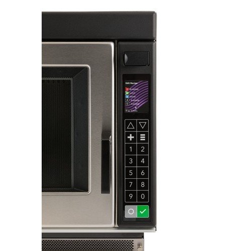 Amana RC22S2 Heavy Duty Commercial Half-Size Microwave Oven/Steamer, Push Button Controls , Stainless Steel Int/Ext, 1Cu.ft, 3000W, 20amps, 208-240v/60/1-ph, ETL Listed