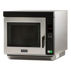Amana RC22S2 Heavy Duty Commercial Half-Size Microwave Oven/Steamer, Push Button Controls , Stainless Steel Int/Ext, 1Cu.ft, 3000W, 20amps, 208-240v/60/1-ph, ETL Listed
