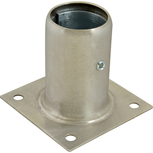 G-7000 Plate-Mount Leg Socket, Stainless Steel, 3-/2(w) x 3.5(d) x 2(h) inch