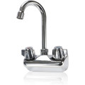 MF-1004-G Faucets, Wall Mounted, 4(w) inch, Backsplash, 3-1/2 inch Gooseneck Spout, NSF Listed