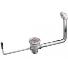 QM-86Z Twist Handle Waste Valve, with Overflow Assembly, Zinc Body, 2 inch N.P.T