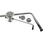 QM-86Z Twist Handle Waste Valve, with Overflow Assembly, Zinc Body, 2 inch N.P.T