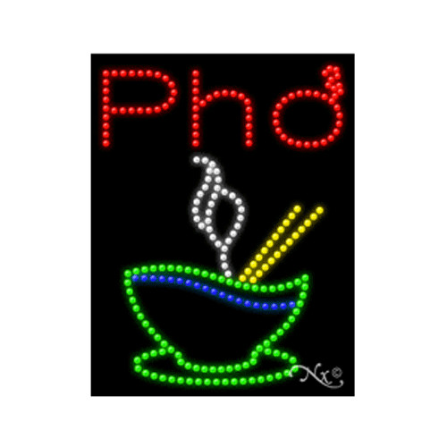 20392 PHO LED Signs, Flashing, 20(w) x 1(d) x 26(h) inch, 120v/60/1