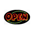 24020 OPEN LED Signs, Double Lines, Flashing, 27(w) x 1(d) x 15(h) inch, 120v/60/1