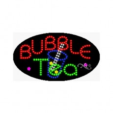 24464 OPEN ABIERTO LED Signs, Flashing, 27(w) x 1(d) x 15(h) inch, 120v/60/1, UL