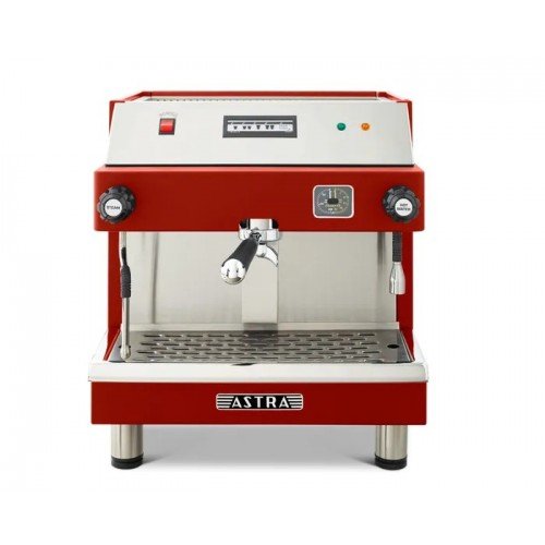 Astra MEGA I M1-011-1-R 19.25(w) inch Automatic Espresso Machine, (1)Group Head(s), Red Exterior Color, 2000w, 110v/60/1-ph, ETL Listed