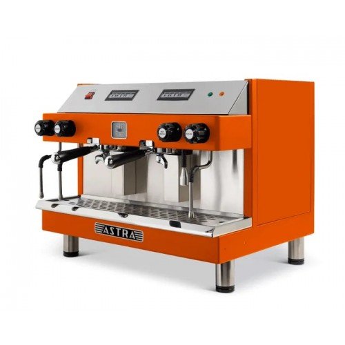 Astra M2-012-O MEGA II 27.25(w) inch Automatic Espresso Machine, (2)Group Head(s), (12.5)Liter(s), Orange Exterior Color, 4500w, 220v/60/1-ph, ETL Listed