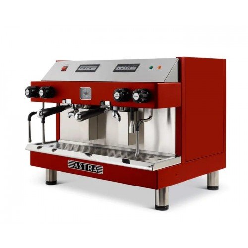 Astra M2-012-R MEGA II 27.25(w) inch Automatic Espresso Machine, (2)Group Head(s), (12.5)Liter(s), Red Exterior Color, 4500w, 220v/60/1-ph, ETL Listed