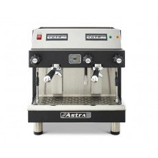 Astra M2C-014-1 MEGA II 19.24(w) inch Automatic Compact Espresso Machine, (2)Group Head(s), (7)Liter(s), Black Exterior Color, 2000w, 220v/60/1-ph, ETL Listed 