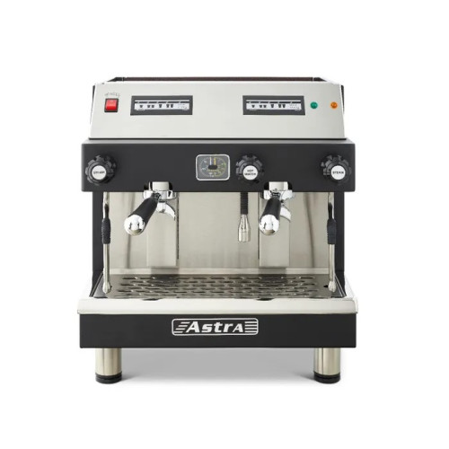 Astra M2C-014-1 MEGA II 19.24(w) inch Automatic Compact Espresso Machine, (2)Group Head(s), (7)Liter(s), Black Exterior Color, 2000w, 220v/60/1-ph, ETL Listed 