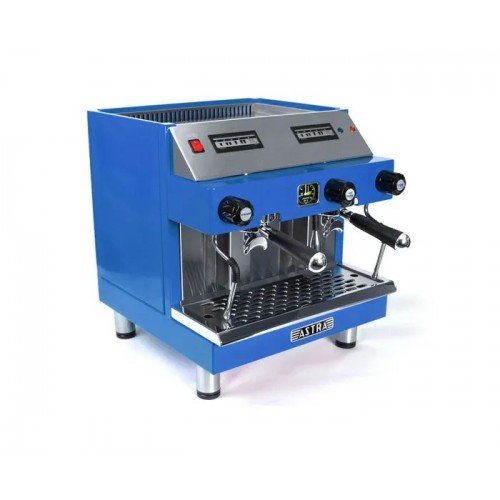 Astra M2C-014-1-B MEGA II 19.24(w) inch Automatic Compact Espresso Machine, (2)Group Head(s), (7)Liter(s), Blue Exterior Color, 2000w, 220v/60/1-ph, ETL Listed