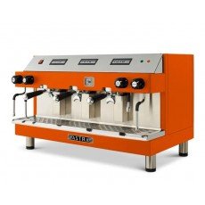 Astra M3-013-O MEGA III 35.5(w) inch Automatic Espresso Machine, (3)Group Head(s), (17)Liter(s), Orange Exterior Color, 5500w, 220v/60/1-ph, ETL Listed