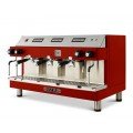 Astra M3-013-R MEGA III 35.5(w) inch Automatic Espresso Machine, (3)Group Head(s), (17)Liter(s), Red Exterior Color, 5500w, 220v/60/1-ph, ETL Listed