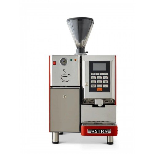 Astra SM-111-RD Super Automatic Espresso Machine, (4.2) Litre(s) Boiler Capacity, Red Color, 2700w, 220v/60/1-ph, ETL Listed