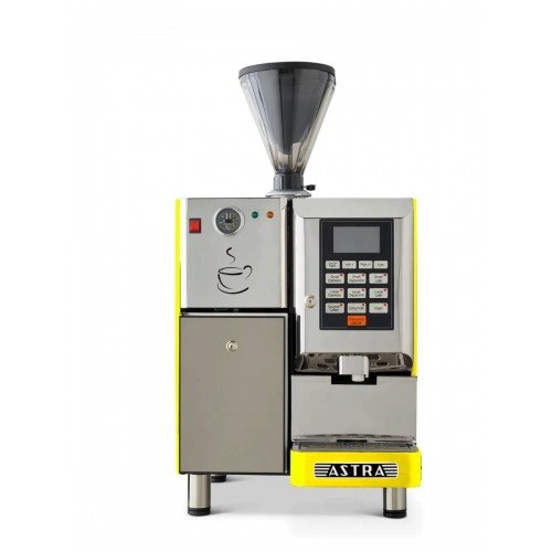 Astra SM-111-YL Super Automatic Espresso Machine, (4.2) Litre(s) Boiler Capacity, Yellow Color, 2700w, 220v/60/1-ph, ETL Listed