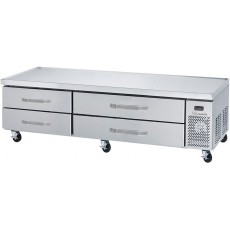 Blue Air BACB86M-HC 86-1/4(w) inch (4)Drawer(s) Marine Edge Refrigerated Chef Base, Casters, 17.2Cu.ft, 3/8hp, 120v/60/1-ph, ETL Listed