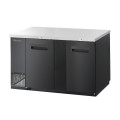 Blue Air BBB69-3B-HC 69-1/8(w) inch (2)Door(s) Back Bar Cooler, Black Finish Exterior, (4)Shelve(s), 23.4Cu.ft, 3/8hp, 115v/60/1-ph, ETL Listed