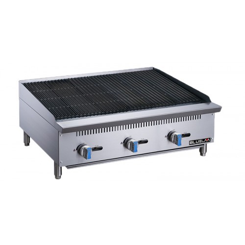 Blue Air BLCB36 36(w) inch Char-Broilers, (3)Burner(s), Countertop, Natural Gas, 105k Total BTU/Hr, CSA Listed