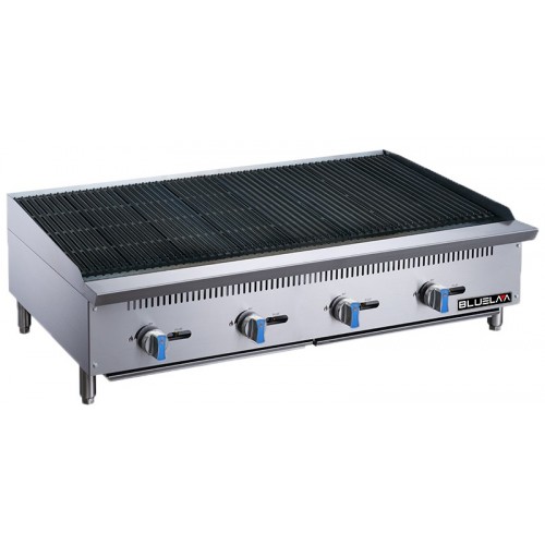Blue Air BLCB48 48(w) inch Radiant Charbroilers, (4)Burner(s), Countertop, Natural Gas, 140k Total BTU/Hr, CSA Listed