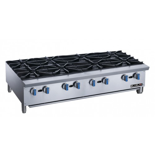Blue Air BLHP48 48(w) inch Hot Plates, (8)Burner(s), Countertop, Natural Gas, 224k Total BTU/Hr, CSA Listed