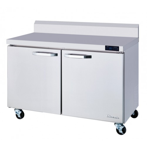 Blue Air BLUF48-WT-HC Refrigerated Work Top, 48-3/8(w) inch, (2)Door(s), (4)Shelve(s), 13.1Cu.ft, 1/2hp, 115v/60/1-ph, ETL Listed
