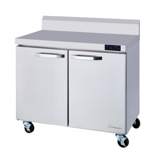 Blue Air BLUF36-WT-HC Work Top Freezer, 36-3/8(w) inch, (2)Door(s), (4)Shelve(s), 9.5Cu.ft, 1/2hp, 115v/60/1-ph, ETL Listed