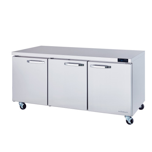 Blue Air BLUR72-HC 72-3/8(w) inch (3)Door(s) Undercounter Refrigerator, (6)Shelve(s), 20.2Cu.ft, 1/4hp, 115v/60/1-ph, ETL Listed