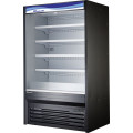 Blue Air BOD-72S 72-1/8 inch Vertical Open Refrigerated Display Case, 41 Cu. Ft., 8 Shelves, 2 HP, 115V/208-230V