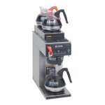 BUNN CWTF15-3 12950.0213 Coffee Brewer, Automatic, (3)Warmers(2U/1L), (12)Cup(s), 1670w, 14amps, 120v/60/1-ph, 8.4(w) x 21.4(d) x 19(h) inch, NSF Listed