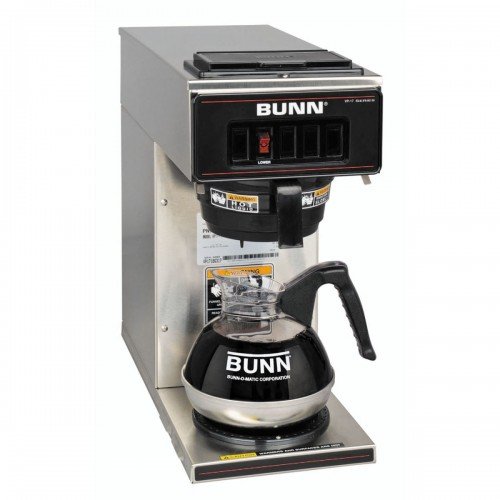 BUNN 13300-0001 VP17-1 Pourover Coffee Brewer, Not Plumbed, (12)Cup(s), (1)Warmer(s), 1600w, 13.3amps, 120v/60/1-ph, UL/NSF Listed