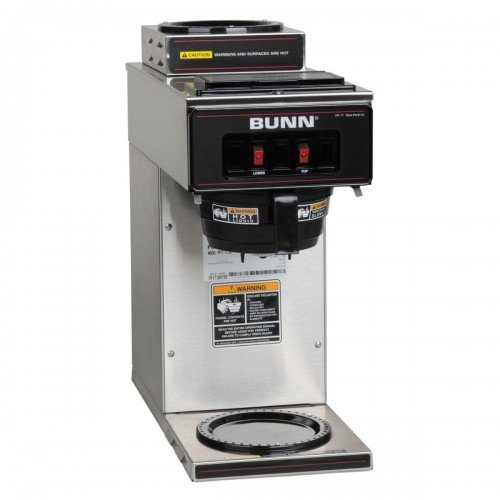 BUNN 13300-0002 VP17-2 Pourover Coffee Brewer, Not Plumbed, (12)Cup(s), Low Profile, (2)Warmer(s), 1600w, 13.3amps, 120v/60/1-ph, UL/NSF Listed