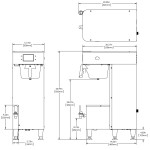 BUNN 54300.0101 ICB TF ThermoFresh® Cofffe Brewer, (1.5)Gallon(s) Platinum Edition™, Plumbed, 3500w, 14.6amps, 120/240v/60-1-ph, Plumbed, UL/NSF Listed