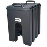 Cambro 1000LCD110 Camtainers® Beverage Servers, (11-3/4)Gallon(s), Black, 16-1/4(w) x 30-34(d) x 24-3/4(h) Inch, NSF Listed