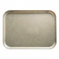 Cambro 1014FF104 Rectangular Fast Food Tray, Desert Tan, Polypropylene, 13-9/16(w) x 10-7/16(d) inch, NSF Listed, 24 each