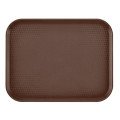 Cambro 1014FF167 Fast Food Tray, Rectangular, Brown, Polypropylene, 13-9/16(w) x 10-7/16(d) x 1-1/2(h) inch, NSF Listed – 2 Dozen
