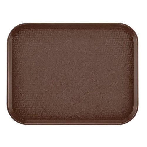 Cambro 1014FF167 Fast Food Tray, Rectangular, Brown, Polypropylene, 13-9/16(w) x 10-7/16(d) x 1-1/2(h) inch, NSF Listed – 2 Dozen