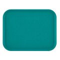 Cambro 1014FF414 Fast Food Tray, Rectangular, Teal, Polypropylene, 13-9/16(w) x 10-7/16(d) x 1-1/2(h) inch, NSF Listed – 2 Dozen