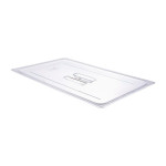 Cambro 10CWCH135 CAMWEAR® Flat Cover Fits on Full Size Food Pan, Handle, Clear Polycarbonate, 20-7/8(w) x 12-3/4(d) inch, NSF Listed