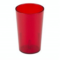 Cambro 1200P156 Colorware Tumbler, 12.6oz, Ruby Red(153), SAN Plastic, 2-15/16(w) x 2-15/16(d) x 5-3/16(h) inch – 6 Dozen