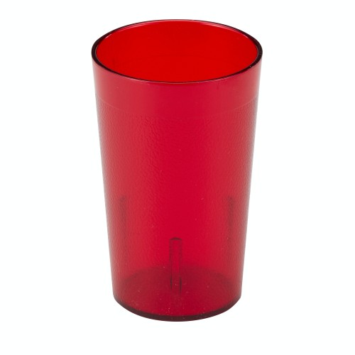 Cambro 1200P156 Colorware Tumbler, 12.6oz, Ruby Red(153), SAN Plastic, 2-15/16(w) x 2-15/16(d) x 5-3/16(h) inch – 6 Dozen